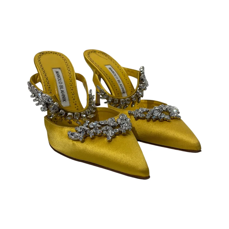 MANOLO BLAHNIK/Heels/EU 39/Polyester/GLD/