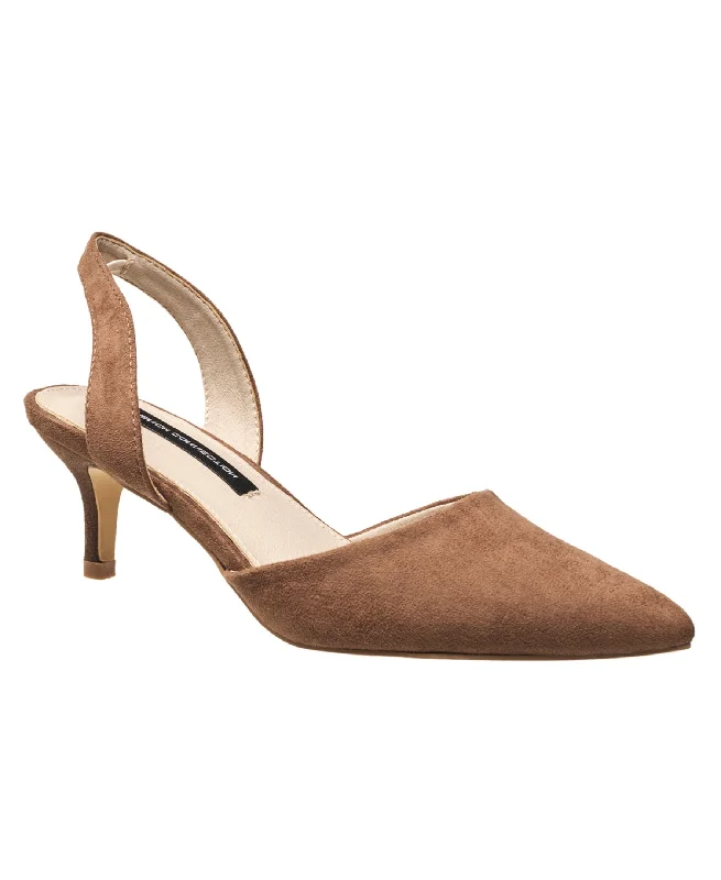 French Connection Women's Delight Slingback Kitten Heel