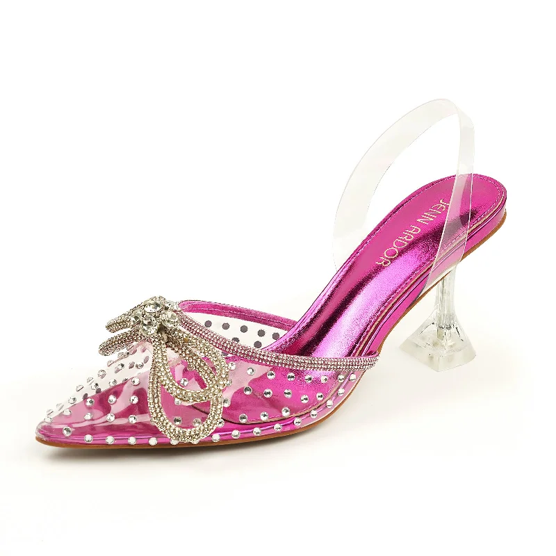 Fuchsia Pink-rhinestone