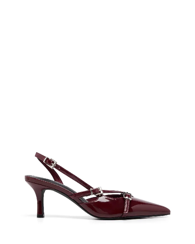 Juicy Slingback Pump Cherry Patent