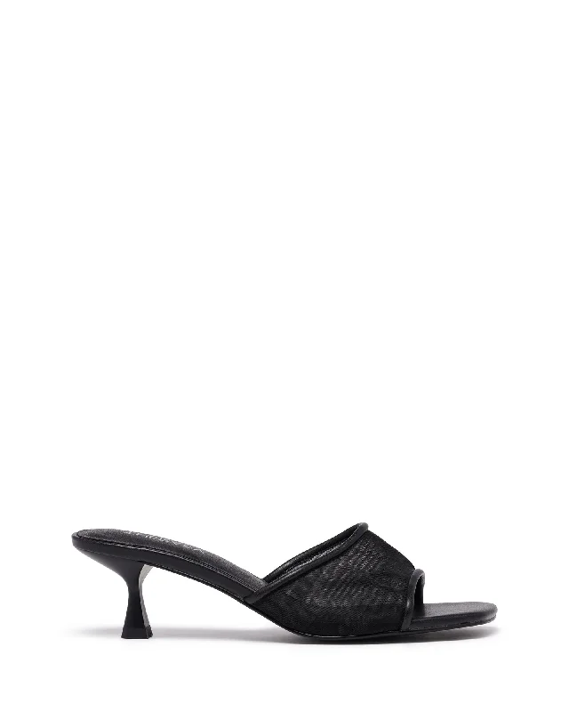 Lex Heel Black Mesh