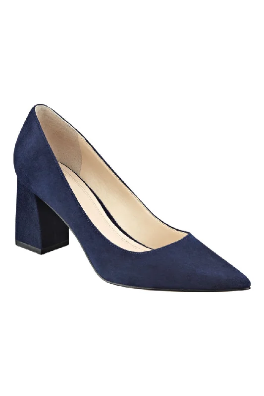 Marc Fisher LTD Zala Block Heel Pointy Toe Pump