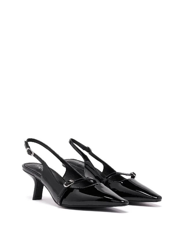 Parlour Pump Black Patent