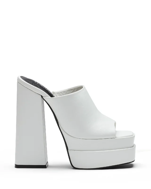 Villain Platform Heel White