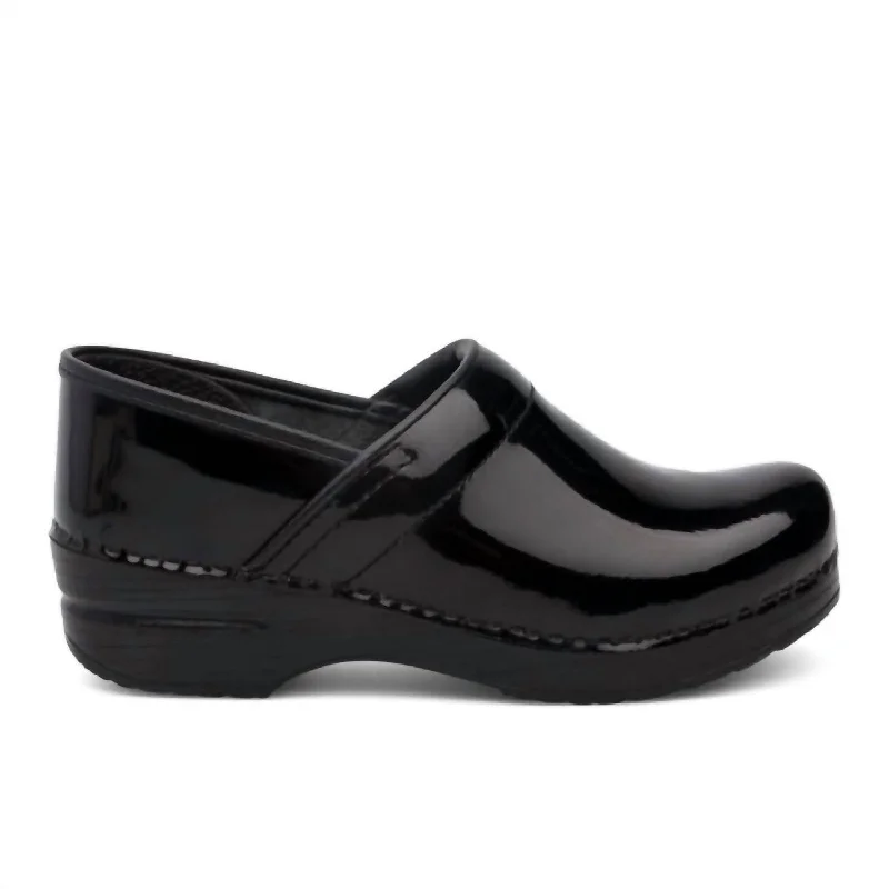 Women's Professional Clog In Black Patent